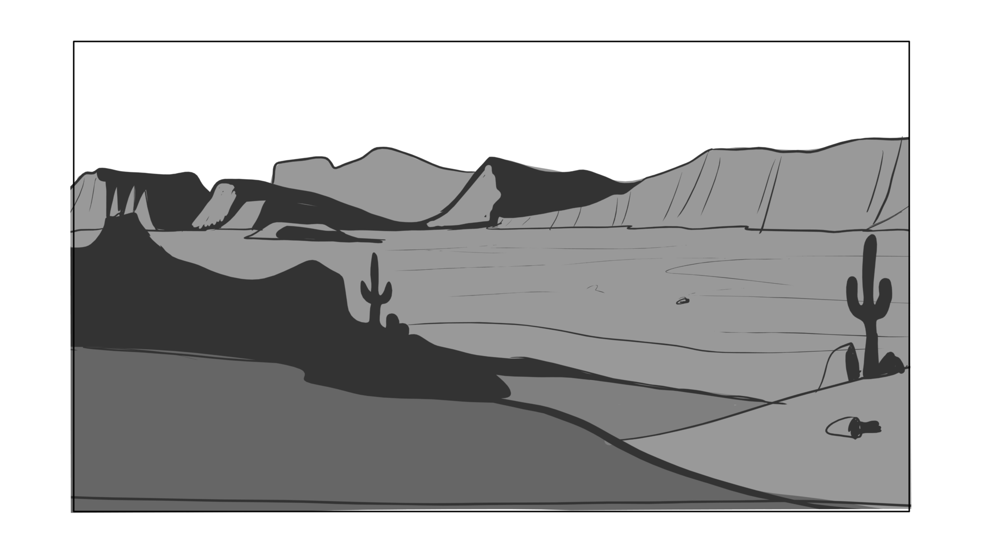 Venom Wars — Escena 1, panel 1, storyboard by Melissa Ballesteros